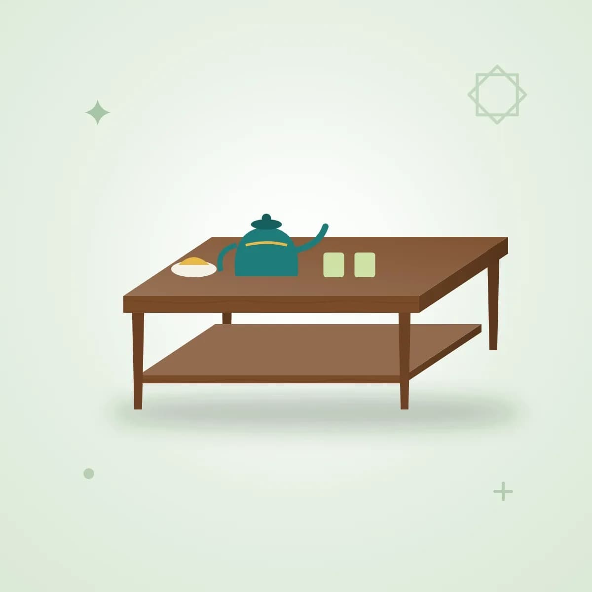میز چای چوب چارمغز