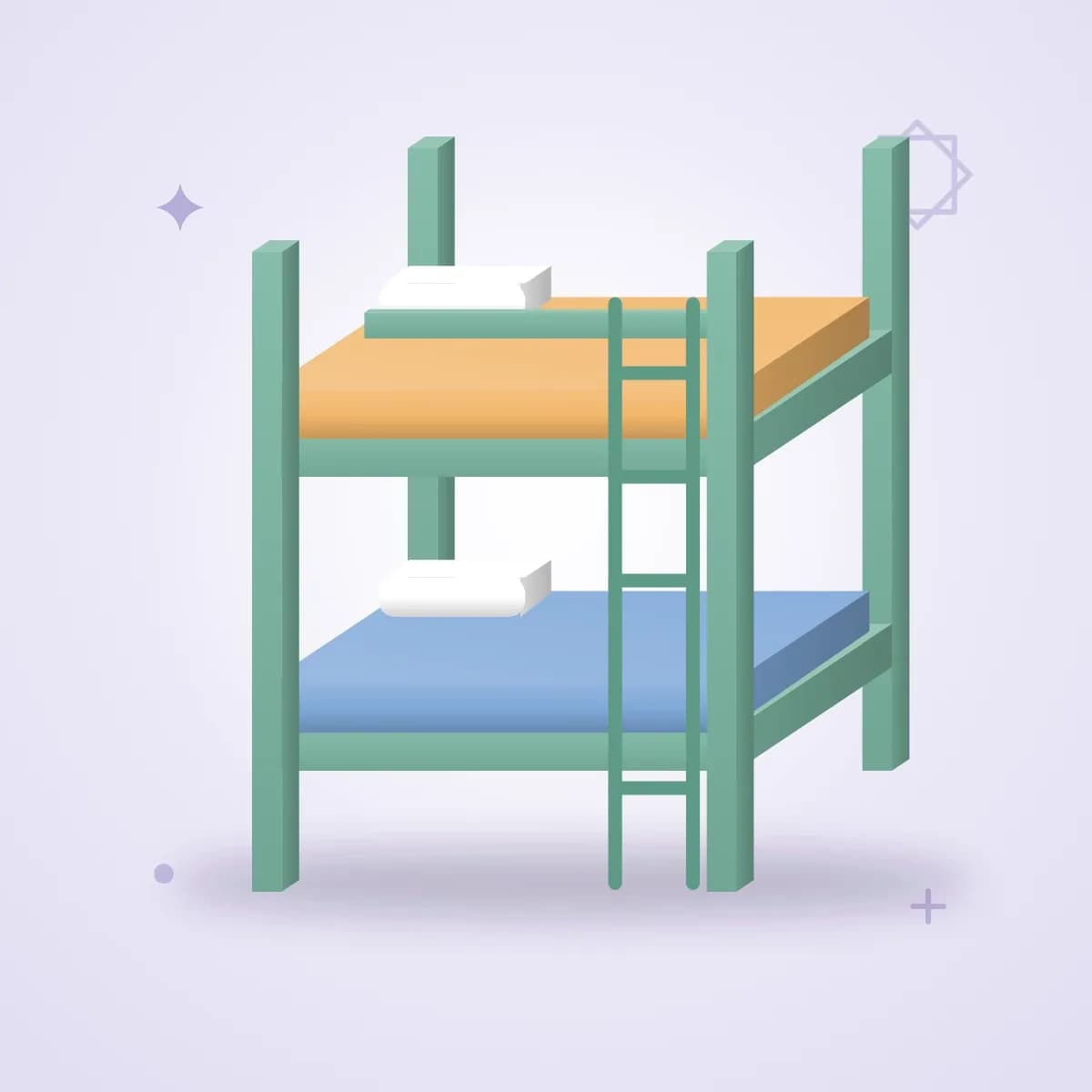 تخت خواب دوطبقهٔ اطفال
